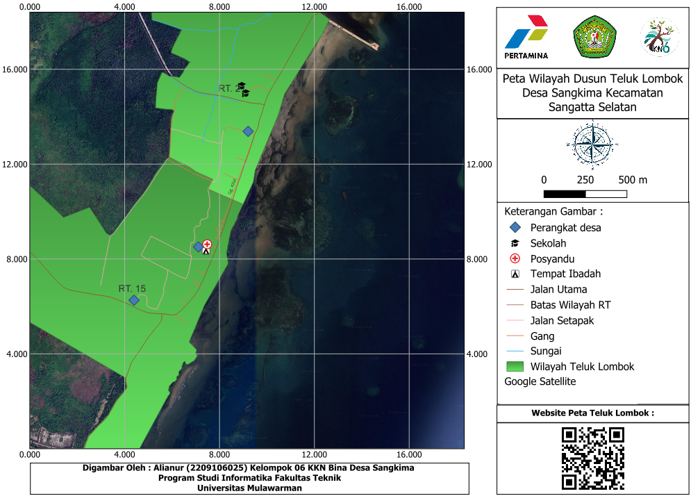 Peta Dusun Teluk Lombok
